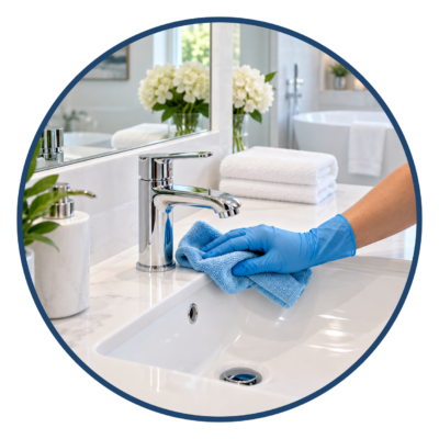 Professional bathroom cleaning