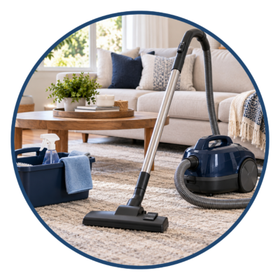 Residential cleaning service icon